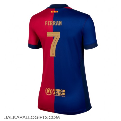 Barcelona Ferran Torres #7 Kotipaita Naiset 2024-25 Lyhythihainen